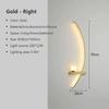 Modern LED Wall Lamp Minimalist Stripe Wall Sconce Black Gold Decorative For Bedroom Bedside Study Home Indoor Lighting Lusters