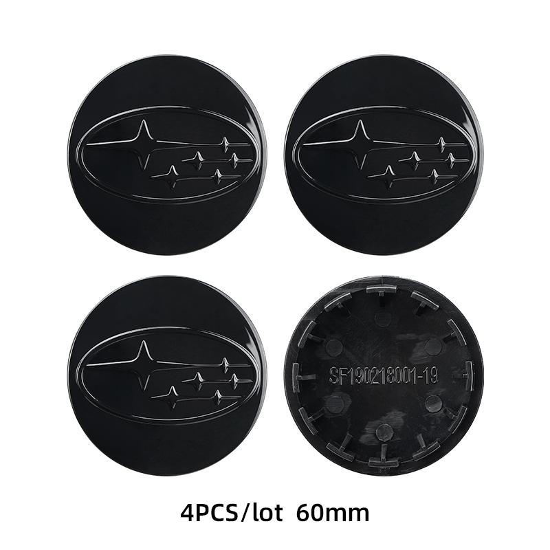 

4pcs 60mm Car Wheel Center Hub Cap Badge Emblem Wheel Auto Accessories For SUBARU WRX STI Forester Impreza Legacy Outback BRZ XV чёрный