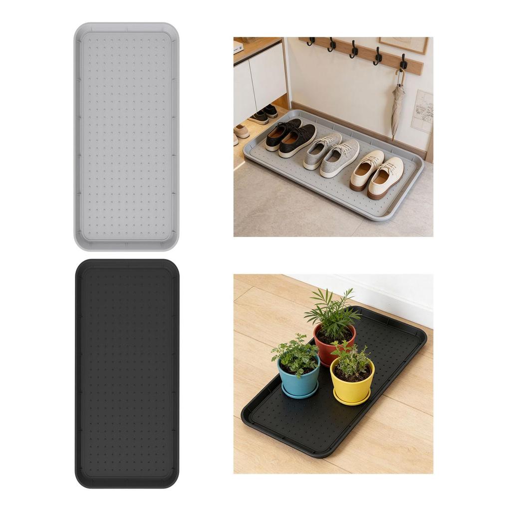 Boot Tray Indoor Holder Container Bottle Multi Purpose Weather Resistant Cup Dog Cat Bowl Mat Dorm Decks Pet Food Mat Shoe Mat