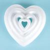 Polystyrene Wedding Decor Valentine's Day White Craft Balls Party Decoration Heart Foam Mould