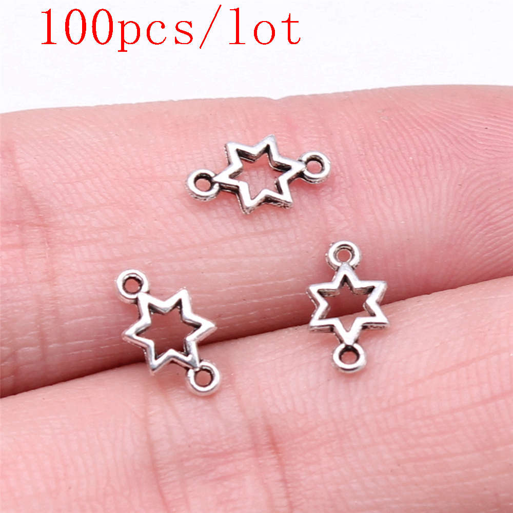 Little Hexagram Charms For Jewelry Making Pendant Diy Crafts Accessories
