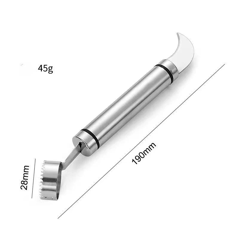 

Открытый нож для фруктов с двойной головкой, креативный кухонный нож из нержавеющей стали, нож для очистки апельсинов, нож для чистки фруктов, гаджет