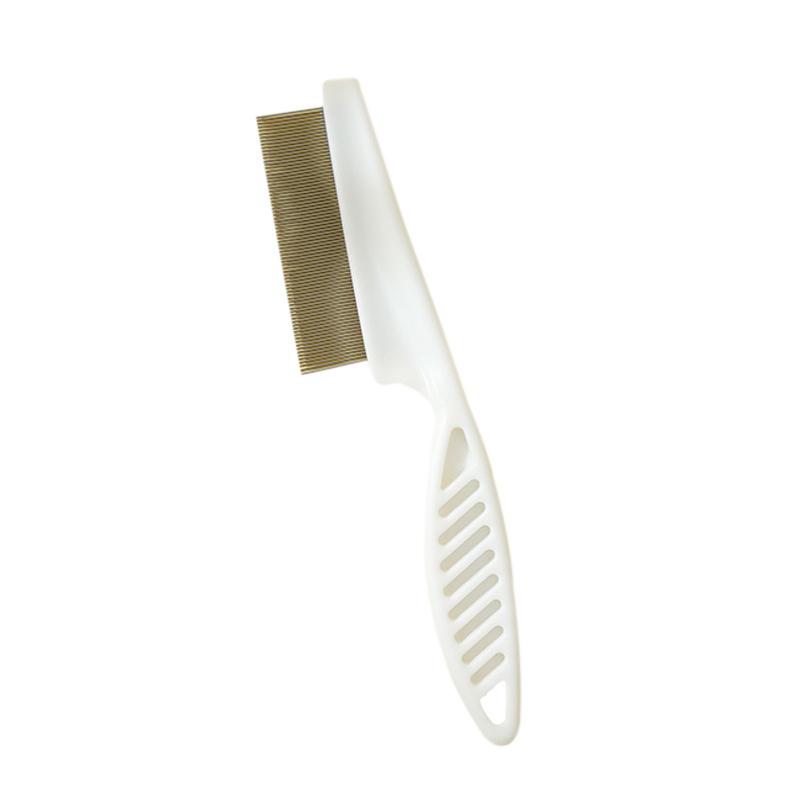 Pet Grooming Comb: Stainless Steel, Dense Tooth Comb for Cats & Dogs, Hair & Flea Removal, Massage Tool