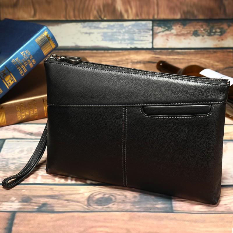 Real Cowhide Men s Bag Handbag Vegetable Tanned Letter Package Genuine Leather Business