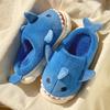 Cotton Slippers Shark Spring and Autumn Ladies Home Use Indoor Winter Non-slip Home Warmth Plush Winter Men