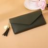 Women Slim Card Wallet Short Long Wallet with ID Window Zippered Coin Pocket Card Holder Wallet for Travel Shopping
