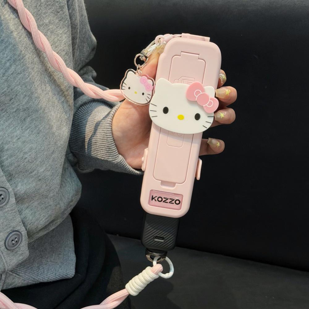 Big Face Kitty Protective Case for DJI Pocket3 with Creative Filter & Solid Color Design