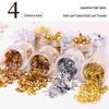 Japanese Gold & Silver Foil Nail Art Flakes: DIY Gel Polish Patches for Photo-therapy and Jewelry Design