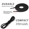 Black Classic Round Shoelaces Durable Polyester Solid Shoe Laces Boot Laces for Shoes Sneaker Shoelace