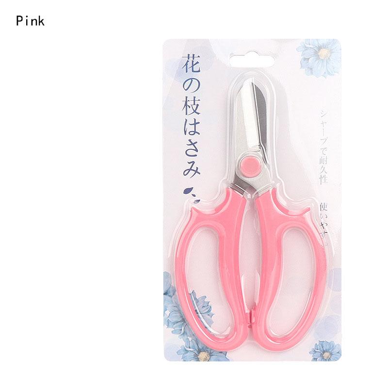 

Квіти з нержавіючої сталі, гілка для збору фруктів, ручка з PP з протиковзким покриттям, секатор, ножиці для бонсаю для саду, синій, рожевий колір рожевий