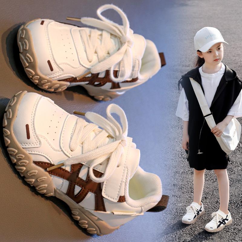 Fashion 2025 Unisex New Fashion Baby Shoes with Anti-slip Sole Soft PU Material Spring Autumn Style Kids Shoes Children's Sports Shoes