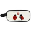 Beetle Print Double Layered Pencil Case with Handheld for Boys/Girls Best Gift 3D Cartoon School Children