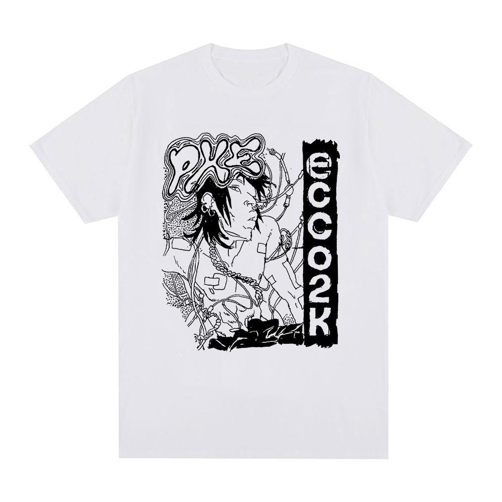 

Rapper Ecco2k Bladee Drain Gang Graphic Tshirt Mens Fashion Hip Hop Gothic Short Sleeve T Shirt Casual Cozy Oversized Tshirts S