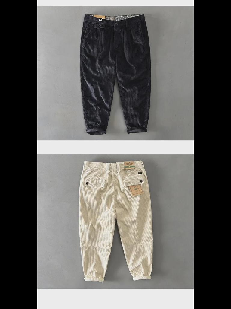 Pánské manšestrové ležérní lacláče - Podzimní/zimní kolekce