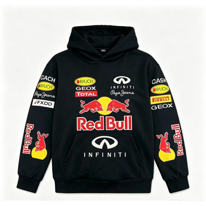 F1 Embroidered Letter Hoodie Retro Casual Unisex Pullover