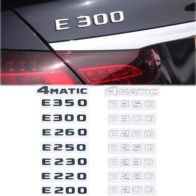 Car Trunk Letters Logo Emblem Badge Decals Sticker For Mercedes Benz E Class E200 E220 E230 E250 E260 E300 E350 E400 W212 W213 VH0