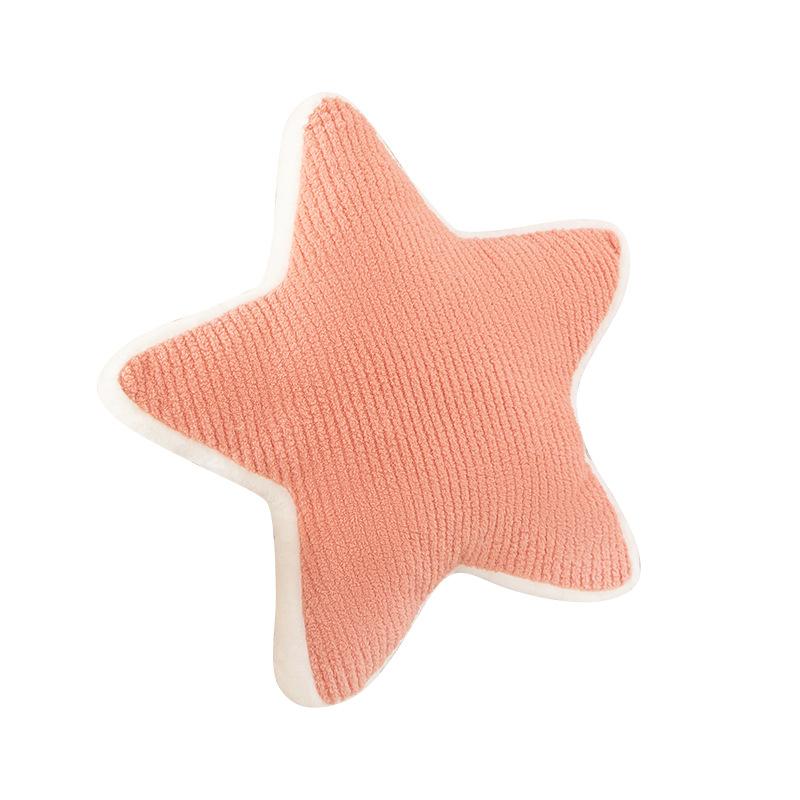 Cojín decorativo nórdico de estrella de cinco puntas, cojín para sofá, juguete de peluche de estrella, cojín de asiento de estrella, adorno para el hogar
