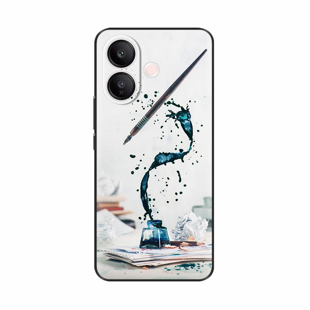 For Vivo V60 Lite Case Case Sweet Love Heart Flower Soft Silicone TPU Cover For Vivo V60 Lite 4G 5G Phone Cases Protective Coque