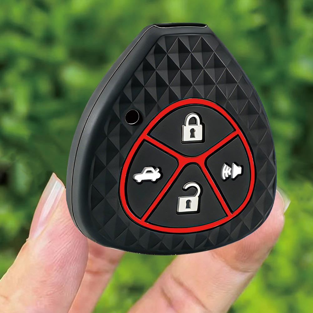

2/4 buttons Key Holder Case for Toyota Yaris/Vitz Auris Mk I 2007 Corolla Verso Hilux 7 RAV4 Porte Camry Car Key Cover Keychain