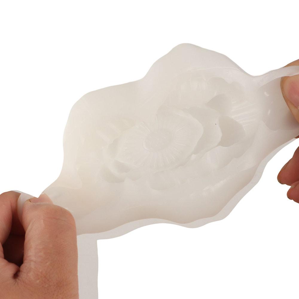 3D Lotus Mousse Cake Mold Non-stick Soap Candle Mold Practical Pudding Mold  For Jelly Ice Cream