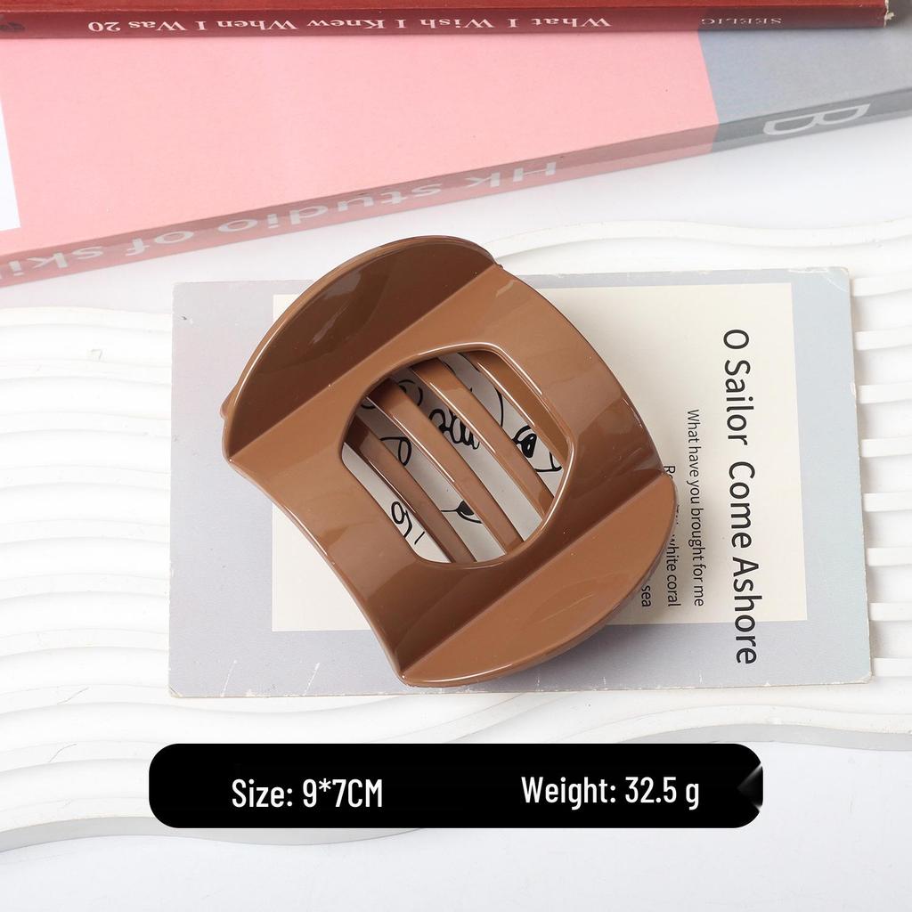 Hohle Quadratische Fünfzahn-Haarklammer: Vielseitiger horizontaler Clip für Kopfbedeckungen und Haarstyling