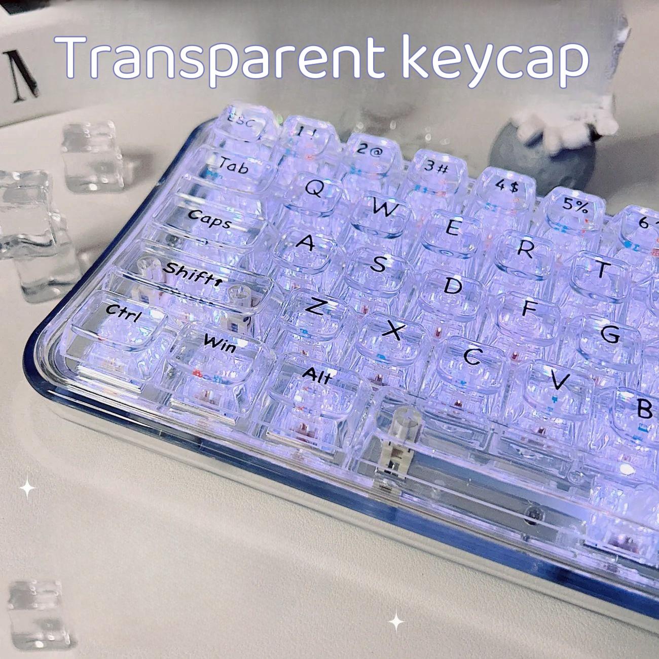 Ice Crystal Keycap Transparent High Transparency