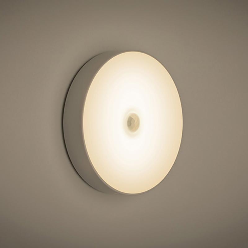 Rechargeable LED Motion Sensor Night Light USB Sensor LED Night Light Wireless Energy Saving LED Induction Lamp for Home