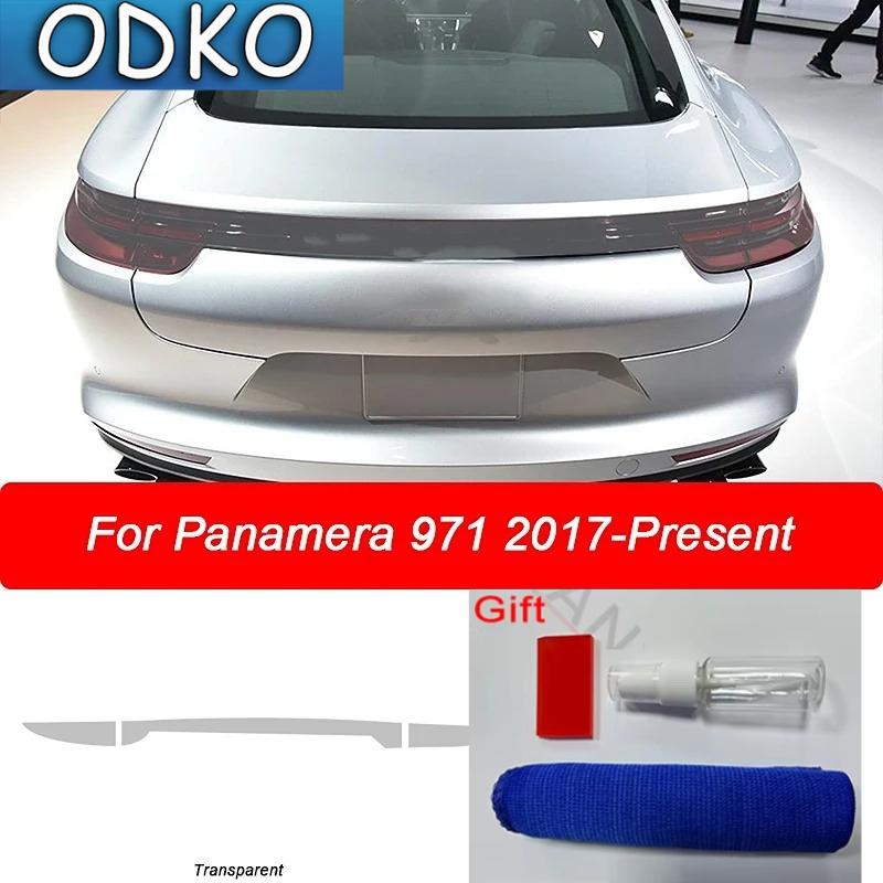 Car Headlight Protective Film Headlamp Tint Taillight Transparent Black TPU Sticker For Porsche Panamera 971 2017-On Accessories