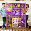 Softball Girl Flannel Blanket Soft Cozy Throws Napping Travel Use