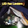 Portable Portable Electric Fan Solar Powered LED Fan Lantern  Outdoor Activities
