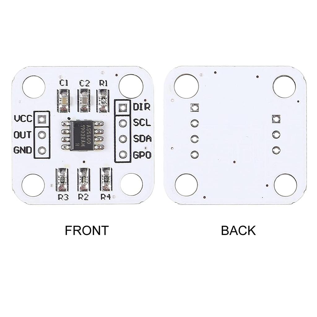 6PCS High Precision AS5600 Magnetic Encoder Magnetic Induction Angle Measurement Sensor Module 12bit (6)