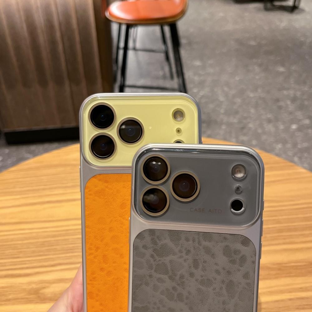 Matte PU Leopard Print Texture Phone Case For iPhone 17 16 15 14 Pro Max Shockproof Full Bumper Crystal Camera Lens Cover