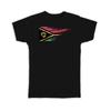 Gift T-Shirt : Vanuatu Flag Modern Country Expat