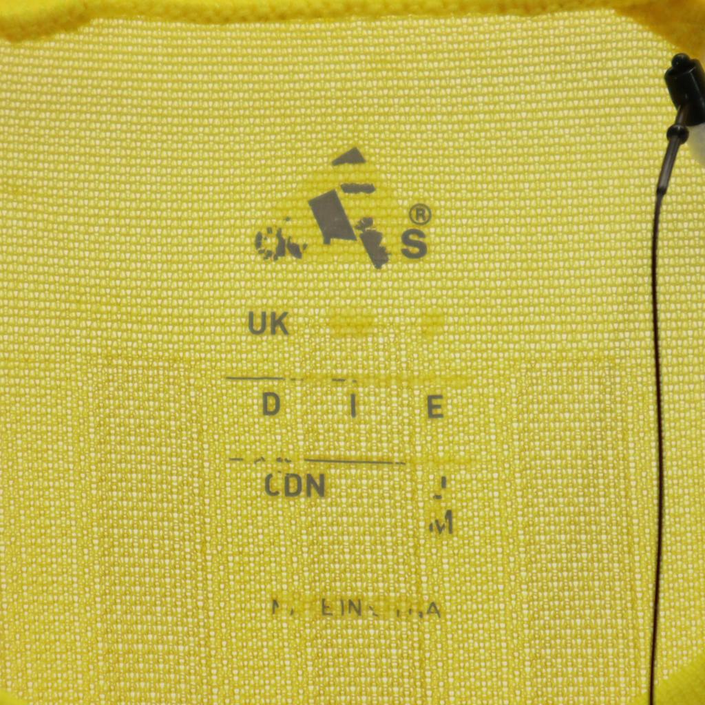 Adidas Unused Short Sleeve Practice Shirt M Yellow Men's Used
