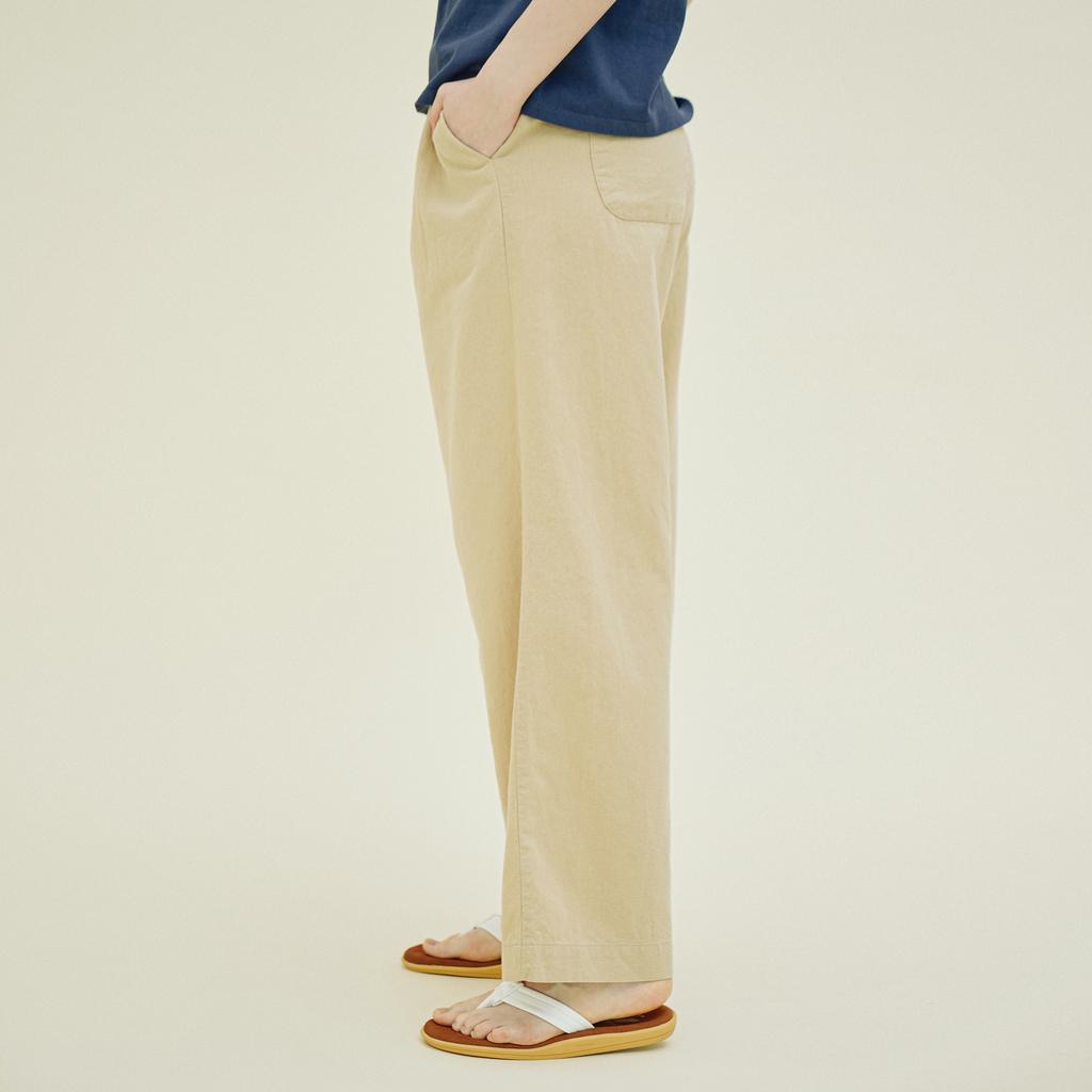 CHIQUITA Wide Long Pants (Linen) Beige 242503Sbe