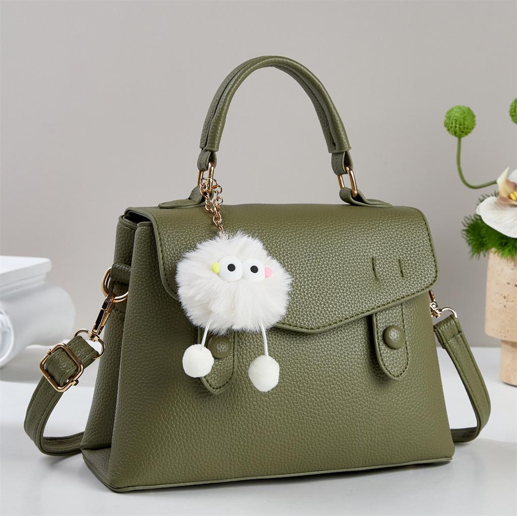 Fashion Large Capacity Pu Handbag For Casual Travel With Inner Zipper Pocket