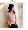 Women's Fleece-Lined Self-Heating Thermal Vest - Seamless, Sleeveless Base Layer for Autumn & Winter