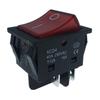 High Current 40A 250VAC Spot Welder Switch, Four Pins, Two Positions with Light, KCD4 Rocker Boat Switch.
