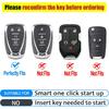 Key Fob Cover for Chevy, Smart Remote Car Key Case Accessories Compatible with Chevrolet Cruze Malibu Camaro Traverse Spark Equinox Sonic Volt Bolt 5