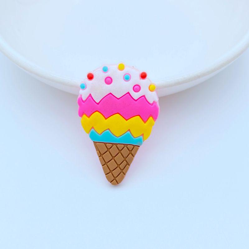 10/20 Stück Niedliche Eiscreme-Serie PVC Flexibler Kleber Flache Rückseite DIY Scrapbooking Verzierung Handy Basteldekoration Schreibwaren