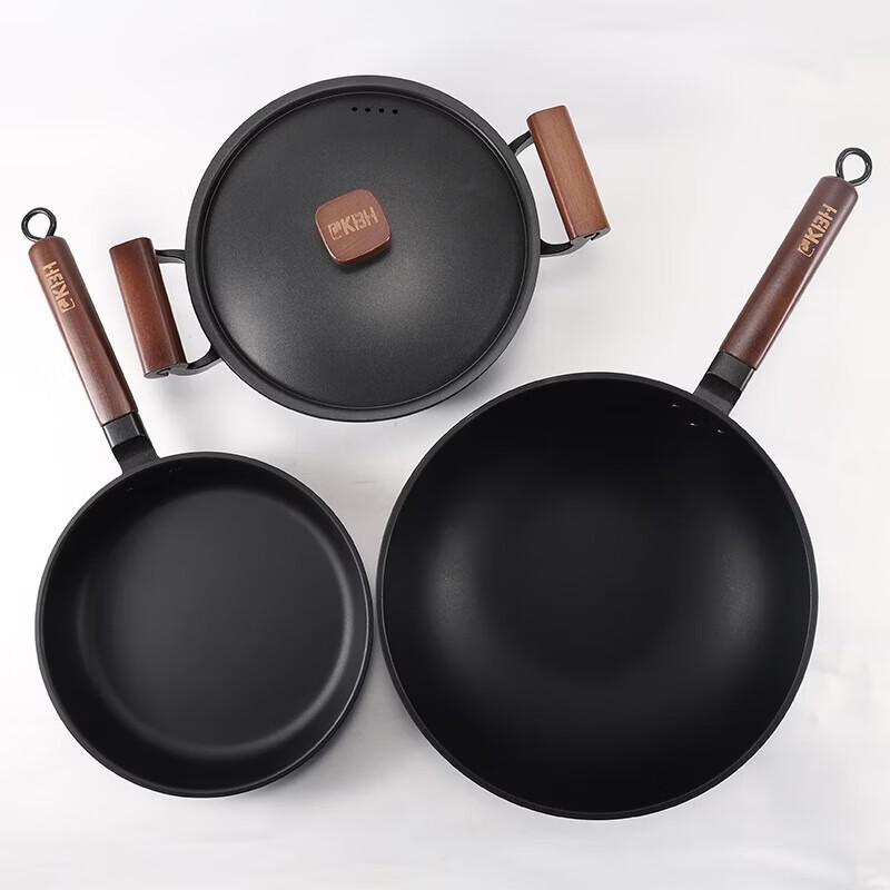 KOBACH Traditional Iron Cookware 3-Piece Set