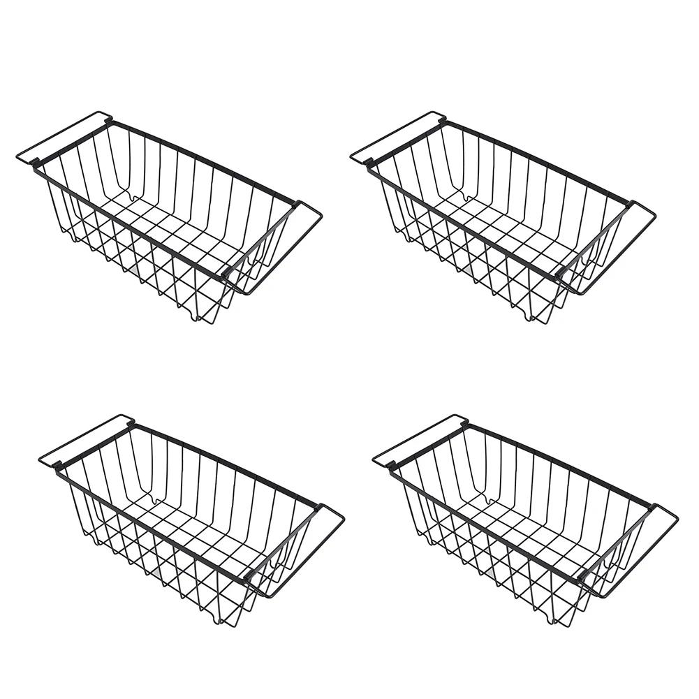 4pcs Stackable Wire Baskets Muti-Purpose Fruit Basket Vegetable Fruit Basket for Pantry Organizers and Storage