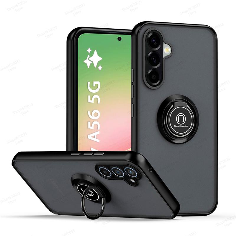 

Матовый магнитный чехол-броня для телефона Samsung A56 A36 A26 A55 A35 A25 A54 A34 A14 A73 A53 A33 A13 A72 A52 Противоударные чехлы Galaxy A52 5G чёрный
