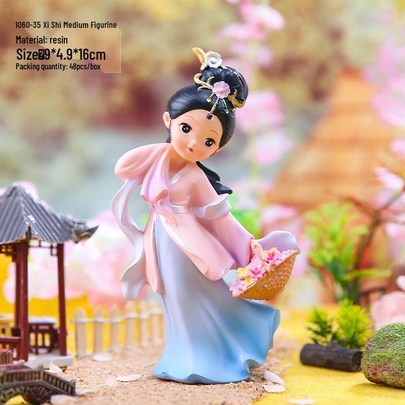 Şarap Dolabı ve Oturma Odası İçin Yaratıcı Retro Prenses Figür Dekorasyonu