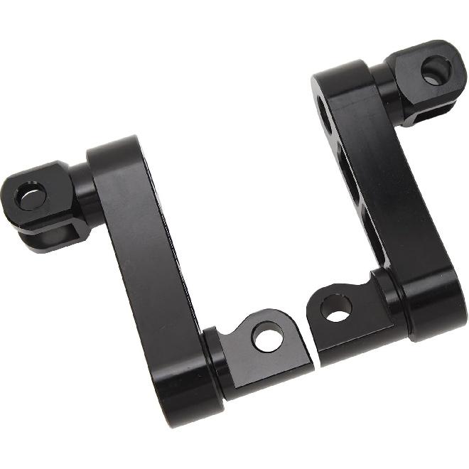 Motorcycle Foot Peg Adjustable Passenger Footpegs Highway Bracket, 360° Rotating Foot Peg Extensions Passenger Highway Peg Clamp Bracket, Sturdy