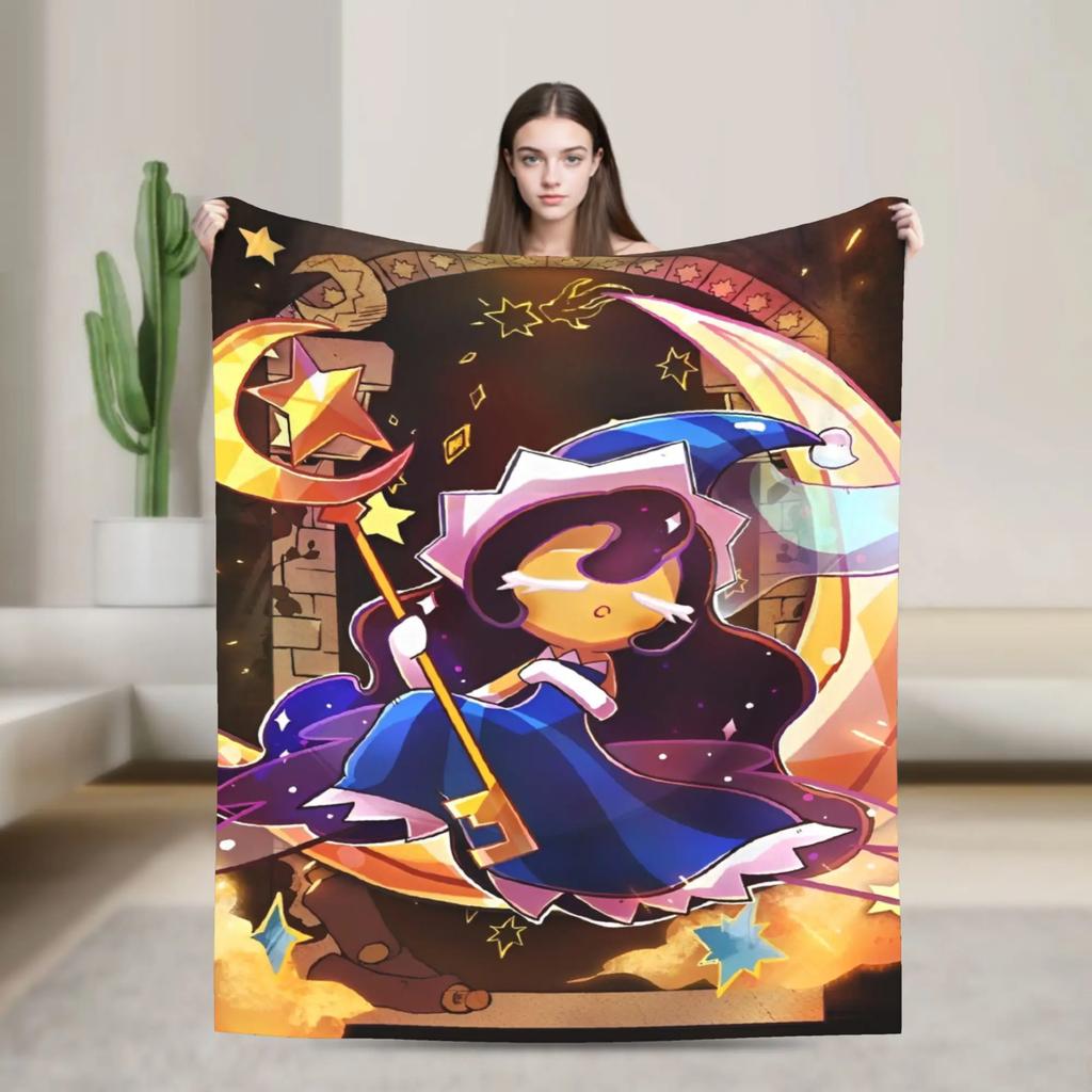 Cookie Run Kingdom Fleece Blanket  Novelty Throw Blanket for Bed Sofa Couch 200x150cm Quilt