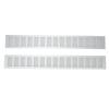 2 Pcs RV Air Vent Ventilation Grille Aluminium Alloy Rectangular Vent Plate for Cabinet Shoe Cabinet Closet