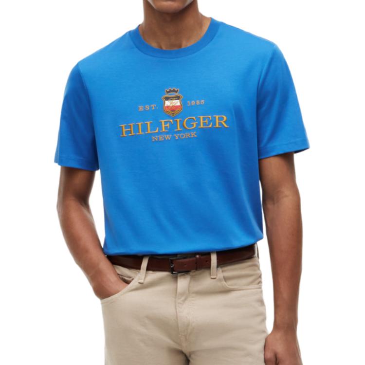 Tommy Hilfiger Logo Letter Short Sleeve Crew Neck T-Shirt Men Tops MW42302000-C4U