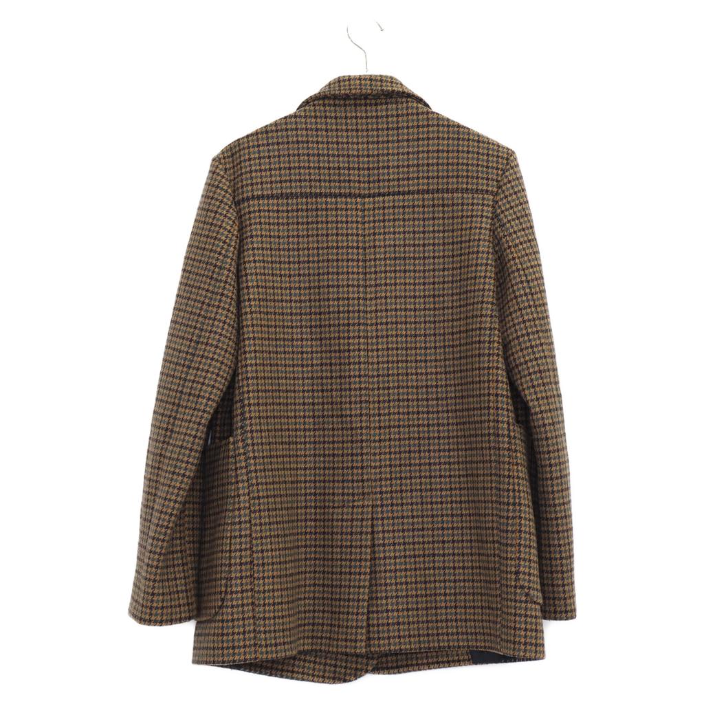 Mun Brown Houndstooth Wool Coat coat 36 BrownUsed