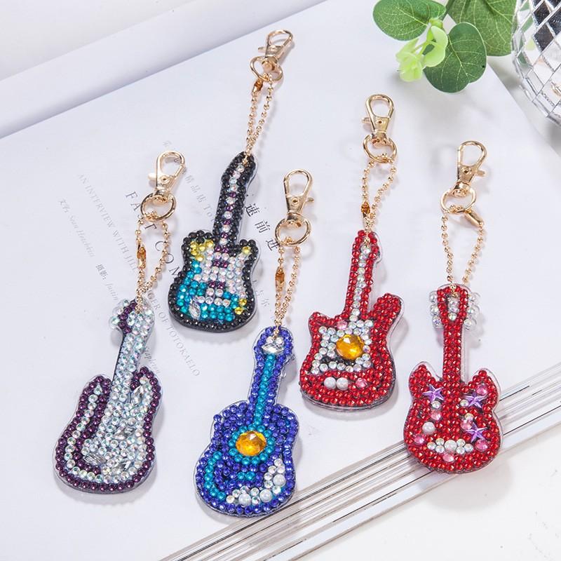 New Diy Diamond Painting Keychain Handmade Acrylic Pendant Jewelry Christmas Single-Sided Diamond Decoration Diamond Painting